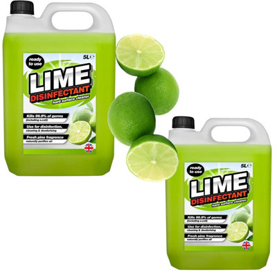 HEATON WHOLESALE 2 X 5L Multi-Purpose Lime Disinfectant For KitchensToiletsDrains & Showers from B&Q