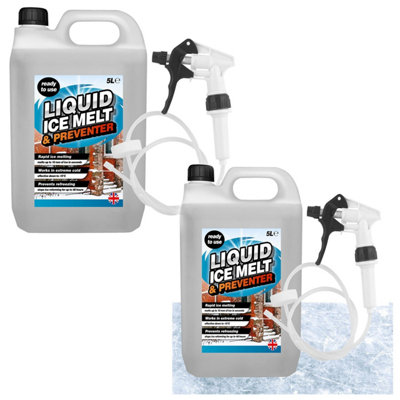 HEATON WHOLESALE 1 X 5L Rapid Ice Melt & Preventer Liquid With Long Hose Trigger from B&Q