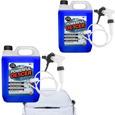 HEATON WHOLESALE 4 X 5L Fast-Acting De-Icer With Long Hose Trigger Ideal For Cars & Vans from B&Q