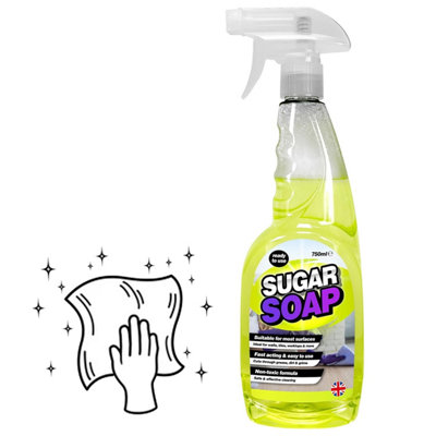 B&Q -  1 X 750Ml Multi-Surface Sugar Soap Cleaner Spray Ready To Use