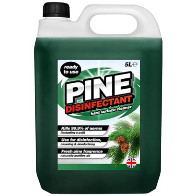 HEATON WHOLESALE 4 X 5l Pine Disinfectant Household Cleaner Ready To Use Formula Naturally Purifies Air & Deodorises