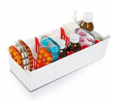 B2C Medicine Storage Organizer Box Separator Cupboard Drawer Case Pill Container from B&Q