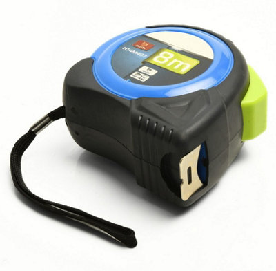 B2C Measuring Tape Dual Sided 8M / 5M Nylon Easy Locking Tool Carpentry Diy 8M from B&Q