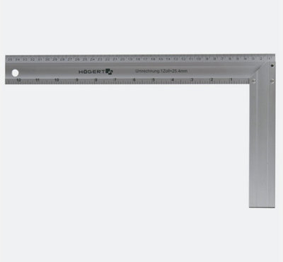 B2C Square Measure Carpenter's Squares Roofing Aluminum Combination Angle Tool Square 250X190 mm from B&Q
