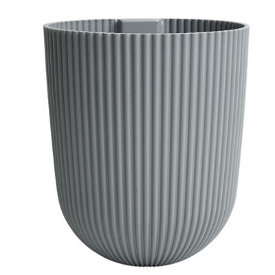 Prosperplast (Light Grey) Wall Mounted Flower Pot Planter Plastic Hanging Basket Grooved Texture - Image 3