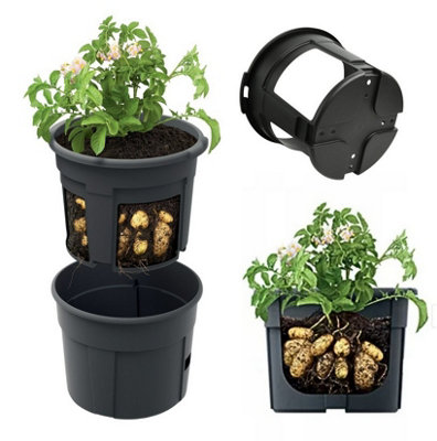 B2C Potato Grower Vegetable Pot Planter Growing Grow Home Garden Balcony 28L Single Pot from B&Q
