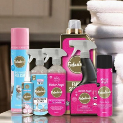 Fabulosa Winter Angel & Cotton Fresh Mixed Cleaning Bundle 7 Piece from B&Q