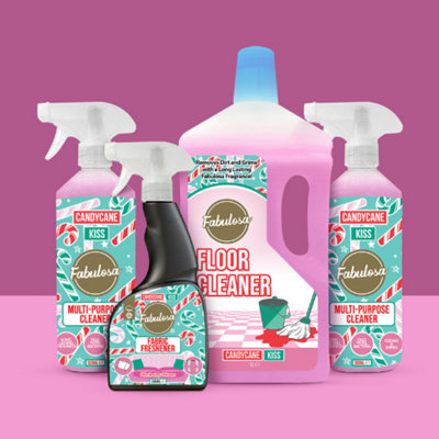 Fabulosa Candy Cane Kiss 4 Piece Cleaning Bundle from B&Q