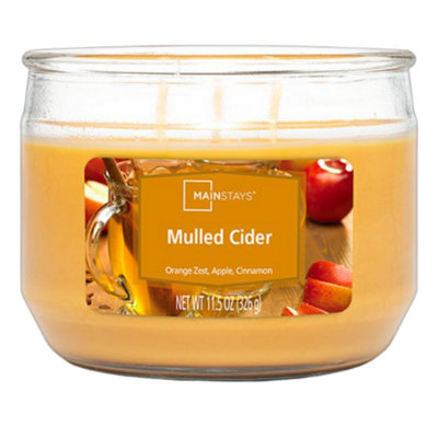 Mainstays Mulled Cider Scented Candle 326G Glass Jar from B&Q