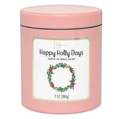 Mainstays Happy Holly Days Scented Candle 198G Glass Jar from B&Q