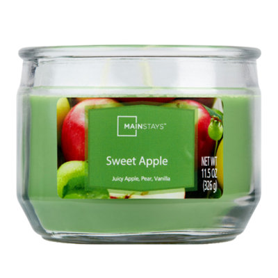 Mainstays Sweet Apple Scented Candle 326G Glass Jar from B&Q