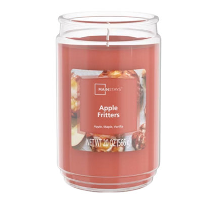 Mainstays Apple Fritters Scented Candle 566G Glass Jar from B&Q