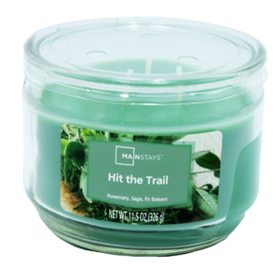 Mainstays Hit The Trail 3 Wick Scented Candle 329G Glass Jar from B&Q
