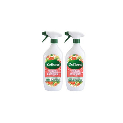 Zoflora Grapefruit And Lime Concentrated Disinfectant 2 Pack 800Ml Multi Surface Cleaner from B&Q