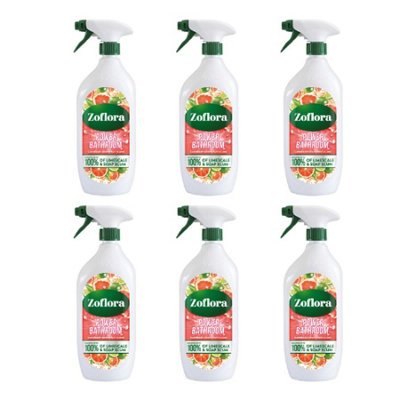 Zoflora Grapefruit And Lime Concentrated Disinfectant 6 Pack 800Ml Multi Surface Cleaner from B&Q