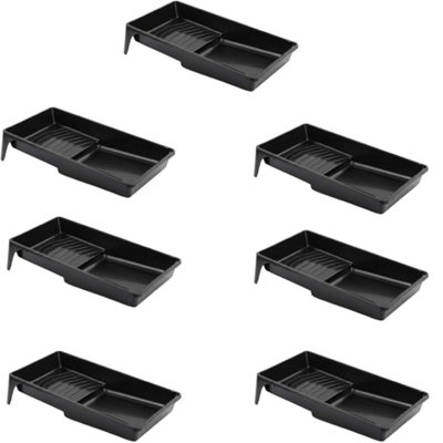 Superpetstoreuk247 Black Inch Professional Plastic Roller Tray Decorators Painting Paint Tray Pack Of 7 Size 4 B&Q