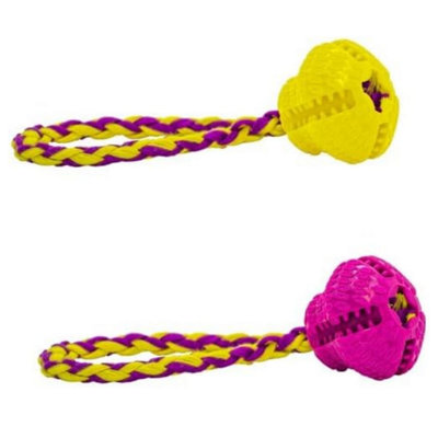 Superpetstoreuk247 Dog & Puppy Life Chase And Fetch Treat Toys Durable Tpr Dog Ball & Dummy Chew Toys Interactive Treat Dispensing Toys For Puppies from B&Q