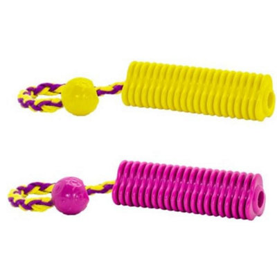 Superpetstoreuk247 Dog & Puppy Life Chase And Fetch Treat Toys Durable Tpr Dog Ball & Dummy Chew Toys Interactive Treat Dispensing Toys For Puppies from B&Q