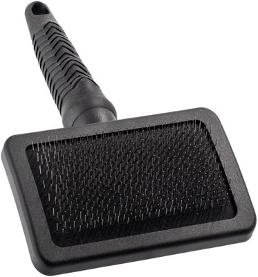 B&Q -  Sotnos Slicker Grooming Brush For Dogs & Cats With Fine Wire Bristles Small