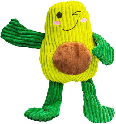 Superpetstoreuk247 Large Veggie Plush Dog Toy Soft Squeaky Cord & Fluffy Pet Toy from B&Q
