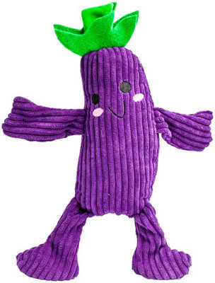 Superpetstoreuk247 Large Veggie Plush Dog Toy Soft Squeaky Cord & Fluffy Pet Toy from B&Q