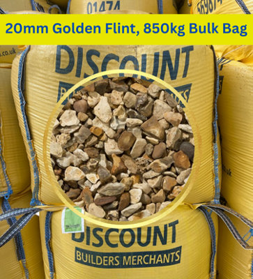 20mm Golden Flint 850Kg Bulk Bag Free Delivery from B&Q