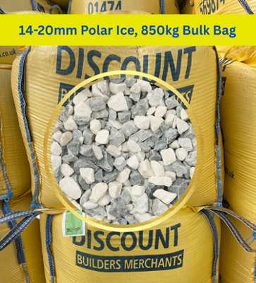 14-20mm Polar Ice 850Kg Bulk Bag Free Delivery from B&Q