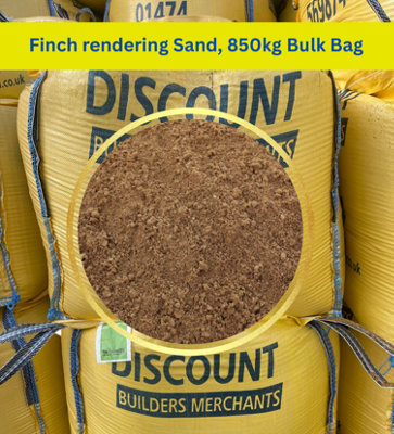 Discount Materials Finch Rendering Sand Leighton Buzzard 850Kg Bulk Bag - Free Delivery - Beige - Image 3