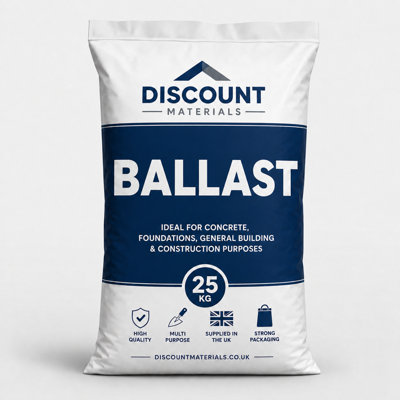 All In Ballast 25Kg Bag Pack Of 5Pre-Blended Sand And Stone Aggregate125Kg Total from B&Q