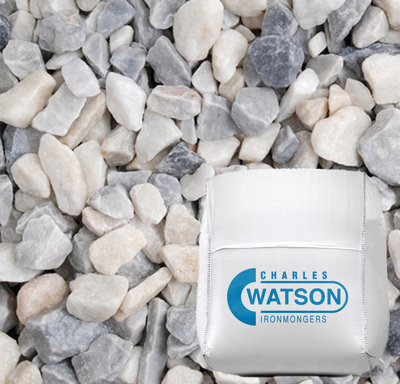 Charles Watson Polar Ice Chippings 20mm Approx. 850Kg Bulk Bag from B&Q