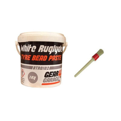 Gear4Garage 1Kg Tyre Mounting Cream & Free Brush White Tyre Bead Paste Tyre Changer Btr0105 from B&Q