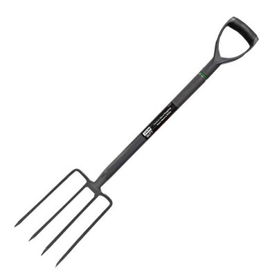 Gardening Digging Fork Carbon Steel With D Shaped Handle from B&Q