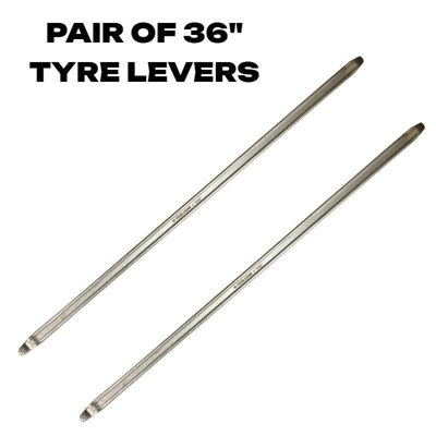 Toolzone Tyre Levers X2 36 Inch Heavy Duty Drop Forged  For CarVanMotorbike Set Of 2 from B&Q