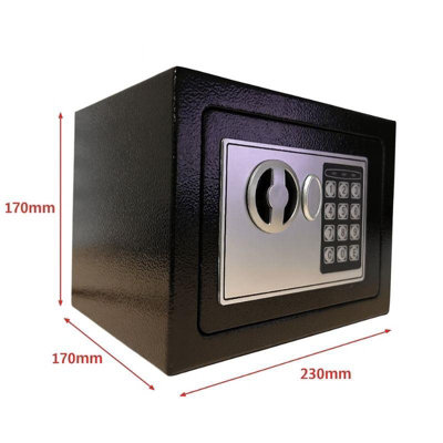Gear4Garage Digital Safe Lock Box Electronic Battery Powered Quality Robust 170X230X170mm from B&Q