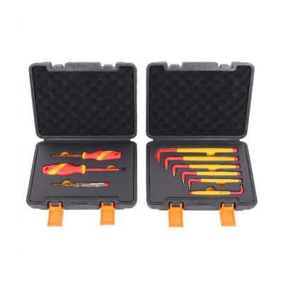 Gear4Garage 3Pc Screwdriver Set Electricians Vde + 6Pc Hex Key Set Extra Long Vde Approved from B&Q