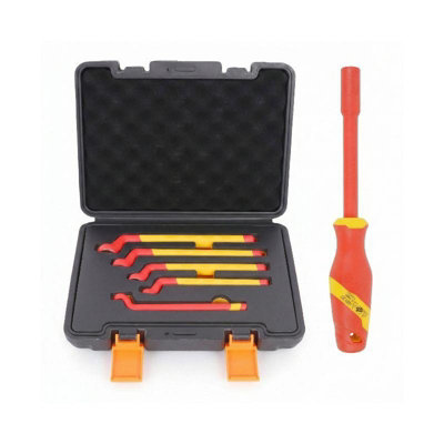 Gear4Garage 5Pc Insulated Box End Spanner Set 1000V + Insulated Nut Driver Hybrid Ev Tooling from B&Q