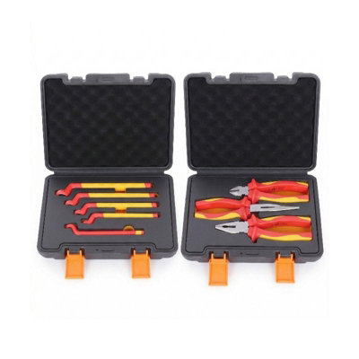 Gear4Garage 5Pc Insulated Box End Spanner Set 1000V + 3 Piece 1000V Insulated Pliers Set Ev from B&Q