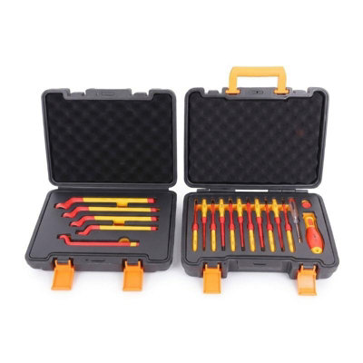 Gear4Garage 5Pc Insulated Box End Spanner Set 1000V + 13 Pc Insulated Screwdriver Set Hybrid from B&Q