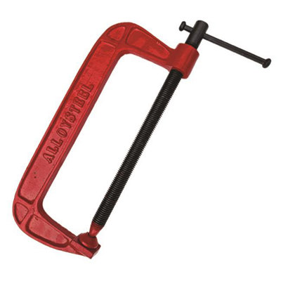 Gear4Garage G Clamp 10" 250mm Heavy Duty Cast Iron Clamps Wood Working Welding Tool from B&Q