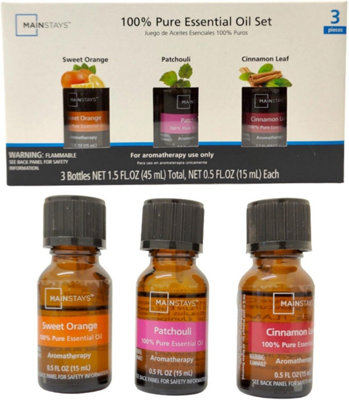  - Essential Oils 15Ml 3Pc Set Pure Natural Fragrances Aromatherapy Diffuser Burner