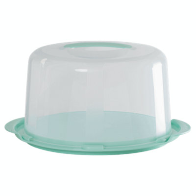 Celino Large Plastic Cake Dome Food Container Carrier With Handle 30Cm Deep Round from B&Q