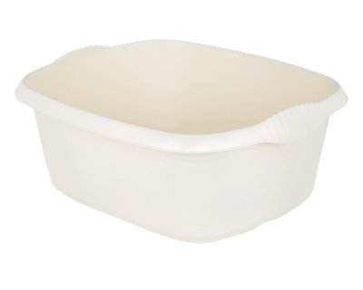 Celino 12L Washing Up Bowl Plastic Kitchen Basin Sink Mixing Cutlery Tidy RectangularBeige from B&Q