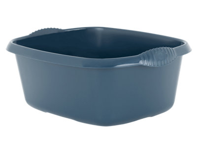 Celino 12L Washing Up Bowl Plastic Kitchen Basin Sink Mixing Cutlery Tidy RectangularBlue from B&Q