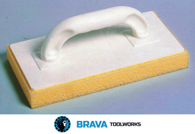 B&Q Brava Toolworks Wall Sponge 280Mmx140mm With Handle From B+Btec