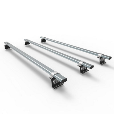 B&Q -  Ford Transit Custom Roof Rack 3 Bar System 2013 To 2024 (Only For Gen1 Standard H1 Roof Height Vans)  At86