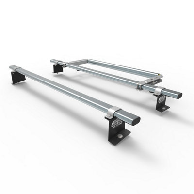 B&Q -  Citroen Berlingo Van Roof Rack With Rear Roller Kit 2008-2018 Vans At64+A30