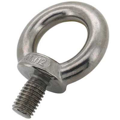(Pack Of 8) 6mm Stainless Steel Eye Bolt A4 Marine-Grade Stainless Steel Polished Similar To Din580 from B&Q