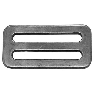 50mm Stainless Steel 3 Bar Slide Webbing Buckle A4 Marine Grade Tri Bar Glide Buckle from B&Q