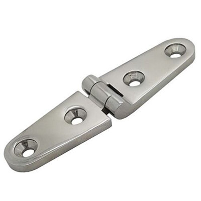 103mm X 27mm Stainless Steel Strap Hinge With Screws A4 Marine Grade from B&Q