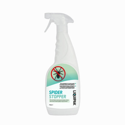 Liquipak Spider Stopper Spray Peppermint Oil, Indoor, Pet Safe Once Dry, Alternative To Spider Repellent Spray 750Ml